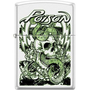 Sharp Poison Bret Michaels Skull & Snakes Zippo Lighter